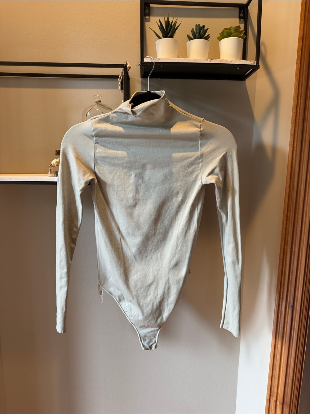 Skims Turtleneck Bodysuit - pistachio green